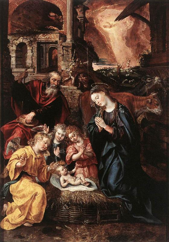 VOS, Marten de Nativity  ery oil painting image